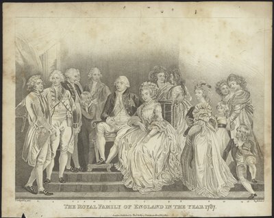 الأسرة الملكية البريطانية عام 1787 بواسطة توماس ستوثارد