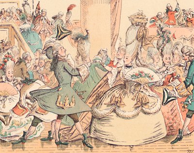 كرة محكمة في القرن الثامن عشر ، c1884 بواسطة توماس سترونج سيكومب
