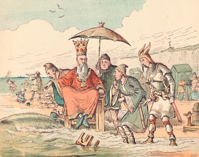 كانوت وحاشيته ، c1884 بواسطة توماس سترونج سيكومب