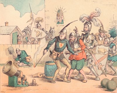 مقدمة المدفعية ، c1884 بواسطة توماس سترونج سيكومب