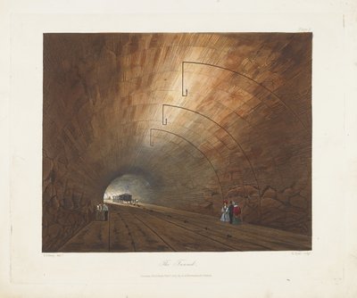 النفق. من المناظر الملونة على سكة حديد ليفربول ومانشستر ، 1831 بواسطة توماس تالبوت بيري