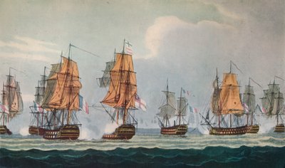Strachans Action قبالة فيرول ، c1806 بواسطة توماس ويتكومب