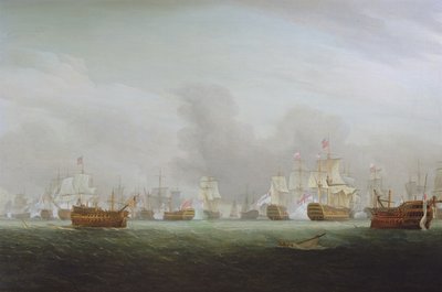 معركة المجيد الأول من يونيو 1794 بواسطة Thomas Whitcombe
