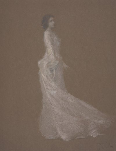 الفستان الوردي ، c.1894 بواسطة توماس ويلمر ديوينج