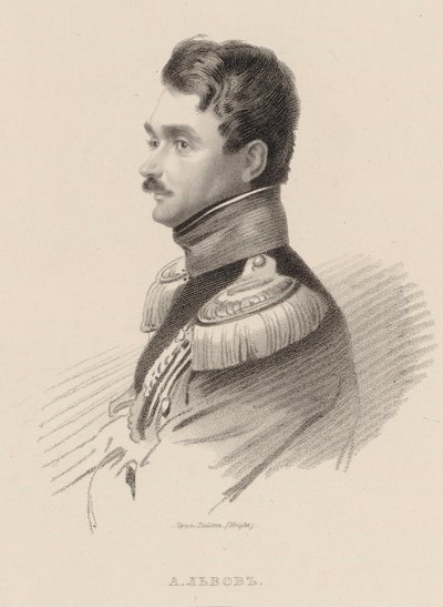 صورة للمؤلف أليكسي فيودوروفيتش لفوف 1798-1870. بواسطة توماس رايت