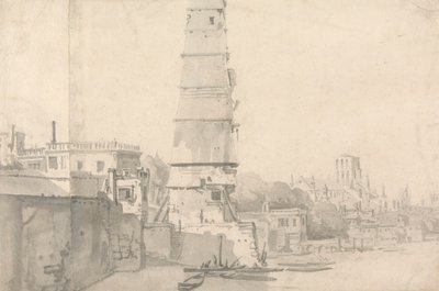منظر لمنزل ووترهاوس وأولد سانت بول ، لندن بواسطة Thomas Wyck
