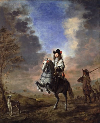 صورة الفروسية لرجل مع صفحة بواسطة Thomas de Keyser