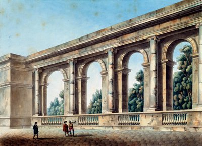 "منظر معرض مقنطر" ، c1791-c1794 بواسطة توماس دي طومون