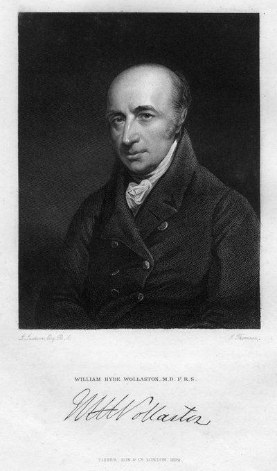 William Hyde Wollaston 1766-1828 ، عالم فسيولوجي إنجليزي ، كيميائي وفيزيائي ، 1829. بواسطة طومسون