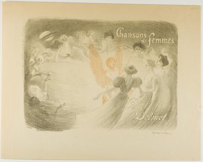 Chansonsons de femmes، غلاف لكتاب بول ديلميت بواسطة تيوفيل الكسندر بيير شتاينلين