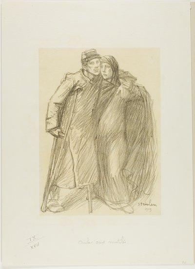 مساعدة الجرحى بواسطة Théophile Alexandre Pierre Steinlen