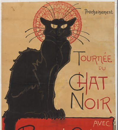 ملصق لمقهى المسرح Le Chat Noir في باريس جولة Chat Noir مع Rodolphe Salis (العنوان على الكائن) بواسطة ثيوفيل الكسندر شتاينلين