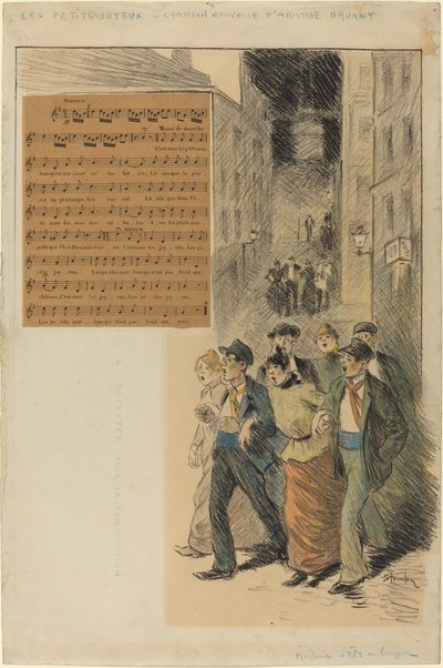 الصغار المرح ، 1891. بواسطة ثيوفيل الكسندر شتاينلين