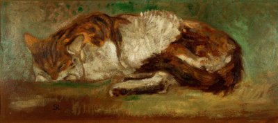 Th. A. Steinlen ، قطة نائمة بواسطة ثيوفيل الكسندر شتاينلين