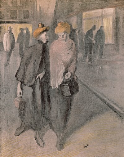 نساء عاملات، حوالي عام 1900 (رسم) بواسطة ثيوفيل الكسندر شتاينلين