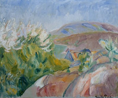 الربيع مع شجرة الفاكهة البيضاء بواسطة ثورفالد إريشن