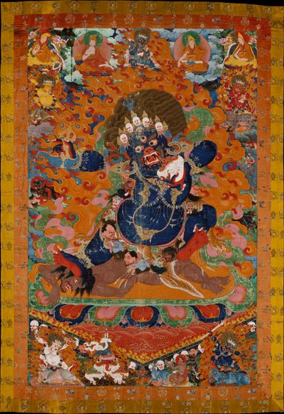 يامانتاكا ، مدمر إله الموت ، c.1700-30 بواسطة مدرسة التبت