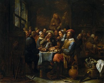 داخل حانة ، ج. 1650-1660. بواسطة تيلبورغ