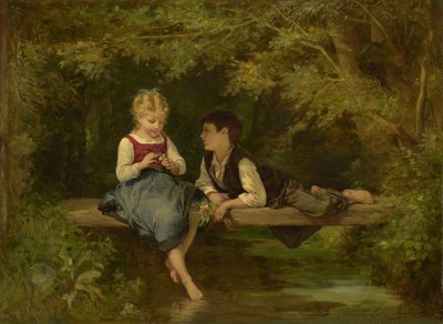 الحب الأول ، ص 1872 بواسطة Timoleon Marie Lobrichon