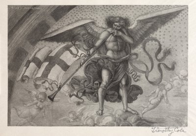 الماجستير الإيطالي القديم: Angel Sounding a Trumpet ، 1888-1892. بواسطة تيموثي كول