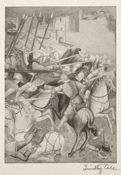 سادة الإيطالية القديمة: معركة سانت أفسس ضد وثني سردينيا ، 1888-1892. بواسطة تيموثي كول