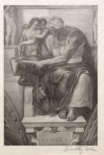 الماجستير الإيطالي القديم: The Cumaean Sibyl ، 1888-1892. بواسطة تيموثي كول