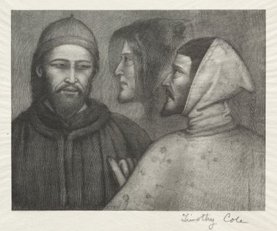 الماجستير الإيطالي القديم: ثلاثة رؤوس ، 1885. بواسطة تيموثي كول