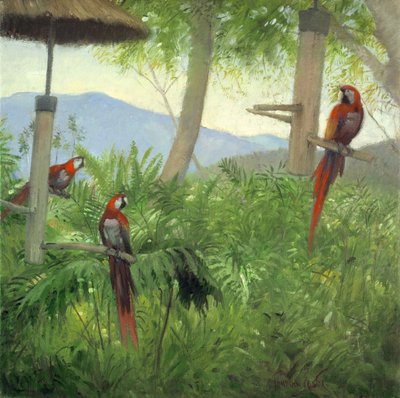 طيور الجبل، 2001 (زيت على قماش) بواسطة تيموثي ايستون