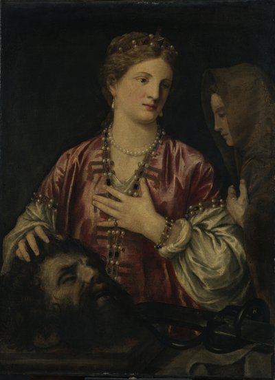 Judith with the Head of Holofernes بواسطة تيتيان (1488 1576) (ورشة عمل)