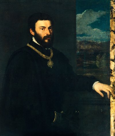 Count Antonio Porcia and Brugnega بواسطة تيتيان (1488-1576)