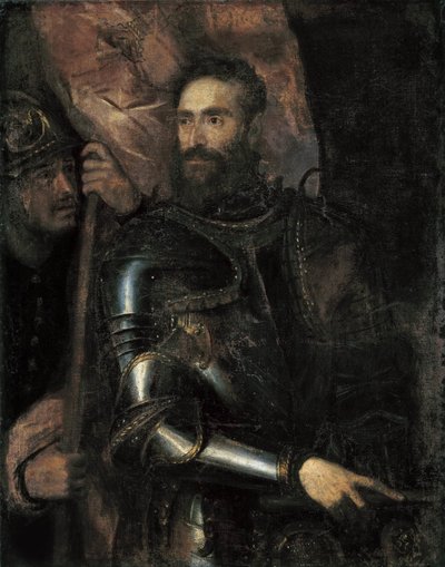 صورة لبيير لويجي فارنيزي 1503-1547 ، ج. 1546. بواسطة تيتيان
