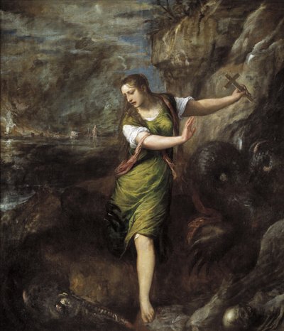 سانت مارغريت ، ج. 1565 بواسطة تيزيانو فيتشيلي