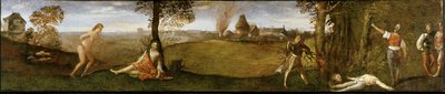The Legend of Polydoros The Forest of Polydorus ، حوالي 1506-1508. بواسطة تيتيان