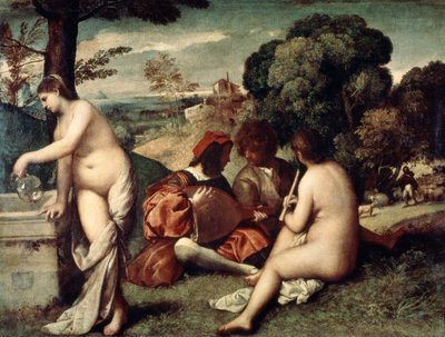 غرفة الحفل ، الحفل الرعوي ، c1510-1511 بواسطة تيزيانو فيتشيلي