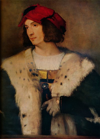رجل في قبعة حمراء ، c1510 بواسطة تيزيانو فيتشيلي