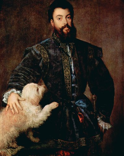 صورة لفيديريكو الثاني غونزاغا ، دوق مانتوا ، 1500-1540 ، c1525. بواسطة تيزيانو فيتشيلي