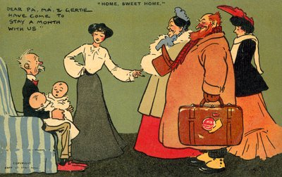 المنزل ، Sweet Home (chromolitho) بواسطة توم براون