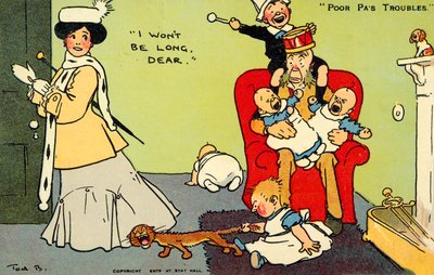 لن أكون طويلًا عزيزي (chromolitho) بواسطة توم براون