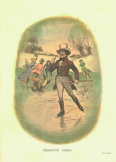 التزلج ، 1820 ، c1910. بواسطة توم براون