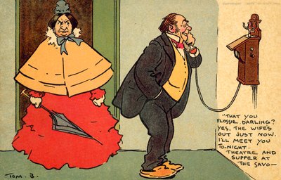 المسرح والعشاء في سافوي (chromolitho) بواسطة توم براون