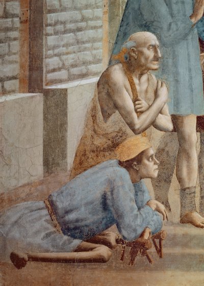 القديس بطرس شفاء بتفاصيل ظله من Cripple ، c.1427 انظر أيضًا 60321 و 63310 فريسكو بواسطة توماسو ماساتشيو