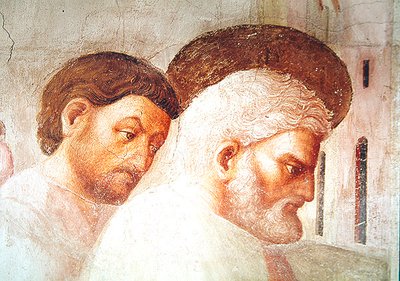 تفاصيل رأس القديس بطرس ، من قيام تابيثا ، ص 1427 بواسطة توماسو ماسولينو دا بانيكال