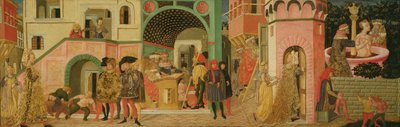 قصة سوزانا ، اللوحة الأمامية لصدر الزفاف ، c.1450 (درجة الحرارة على اللوحة) بواسطة جيوفاني دي سير جيوفاني