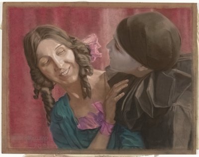 الراقصان ليلي غرين (يسار) ومارجريت ووكر (يمينًا ، مثل بييروت) في تصميم رقص تم تعيينه على موسيقى لا فالس لشوبان بواسطة تون بلوم