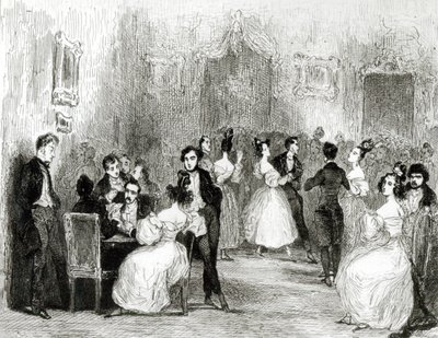 أمسية في بيت تشارلز نوديير (1780-1844) 1831 بواسطة توني جوهانو