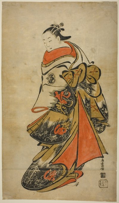الممثل Fujimura Handayu II بدور Oiso no Tora بواسطة توري كيوماسو آي