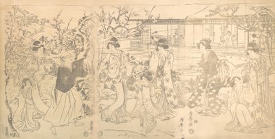 مشهد من Chushingura Vendetta لـ 47 من تجار التجزئة الموالين ، كاليفورنيا. 1820. بواسطة Torii Kiyomine