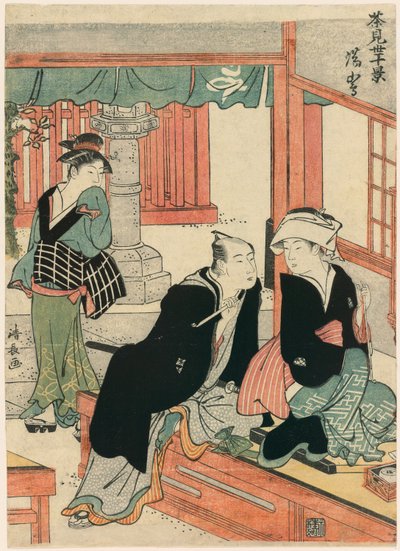Yushima من سلسلة Scenes of Ten Teahouses (Chamise Jikkei) بواسطة توري كيوناجا
