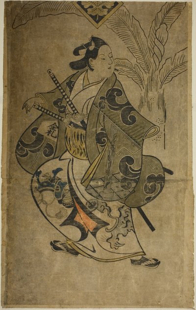 الممثل شينوميا هيهاتشي بواسطة Torii Kiyonobu I