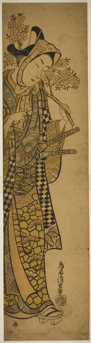 الممثل Sanogawa Ichimatsu l عندما كان شابًا بواسطة توري كيوشيغي